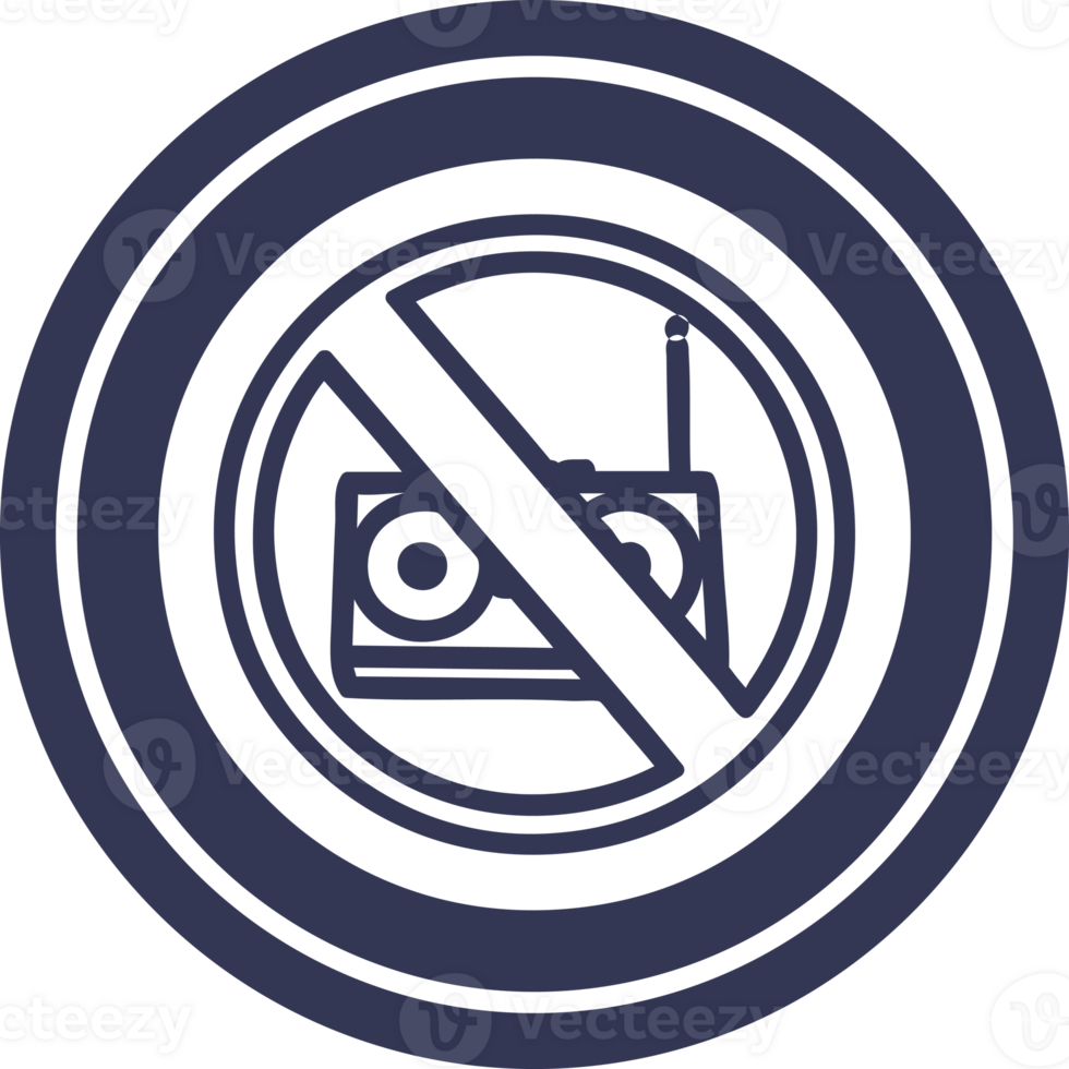 no music circular icon png