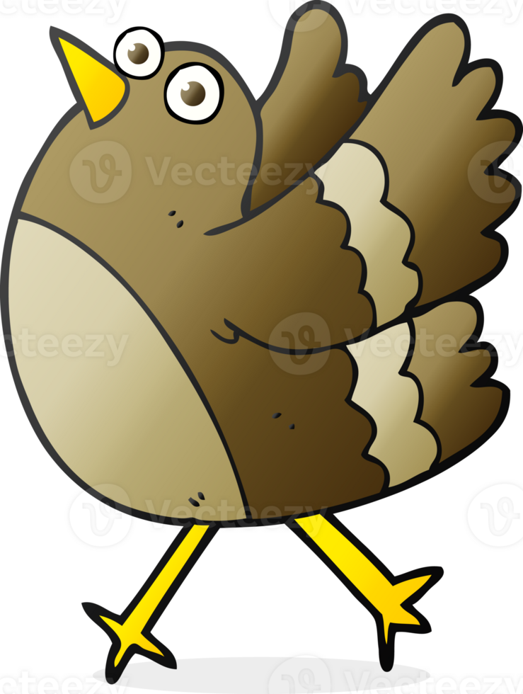 cartoon happy bird png