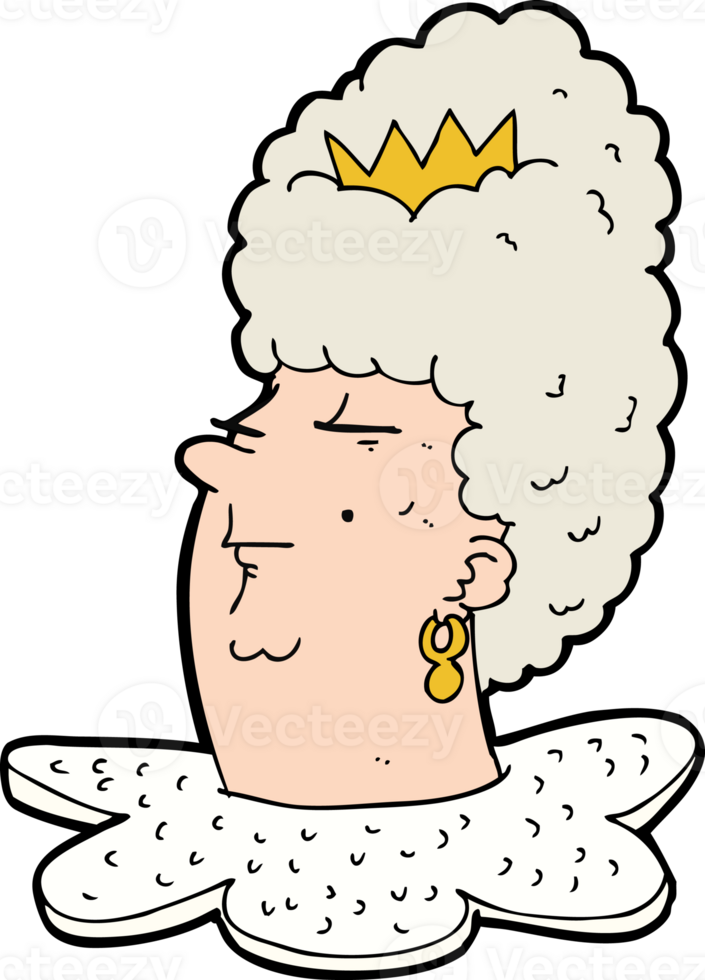 cartoon queen head png