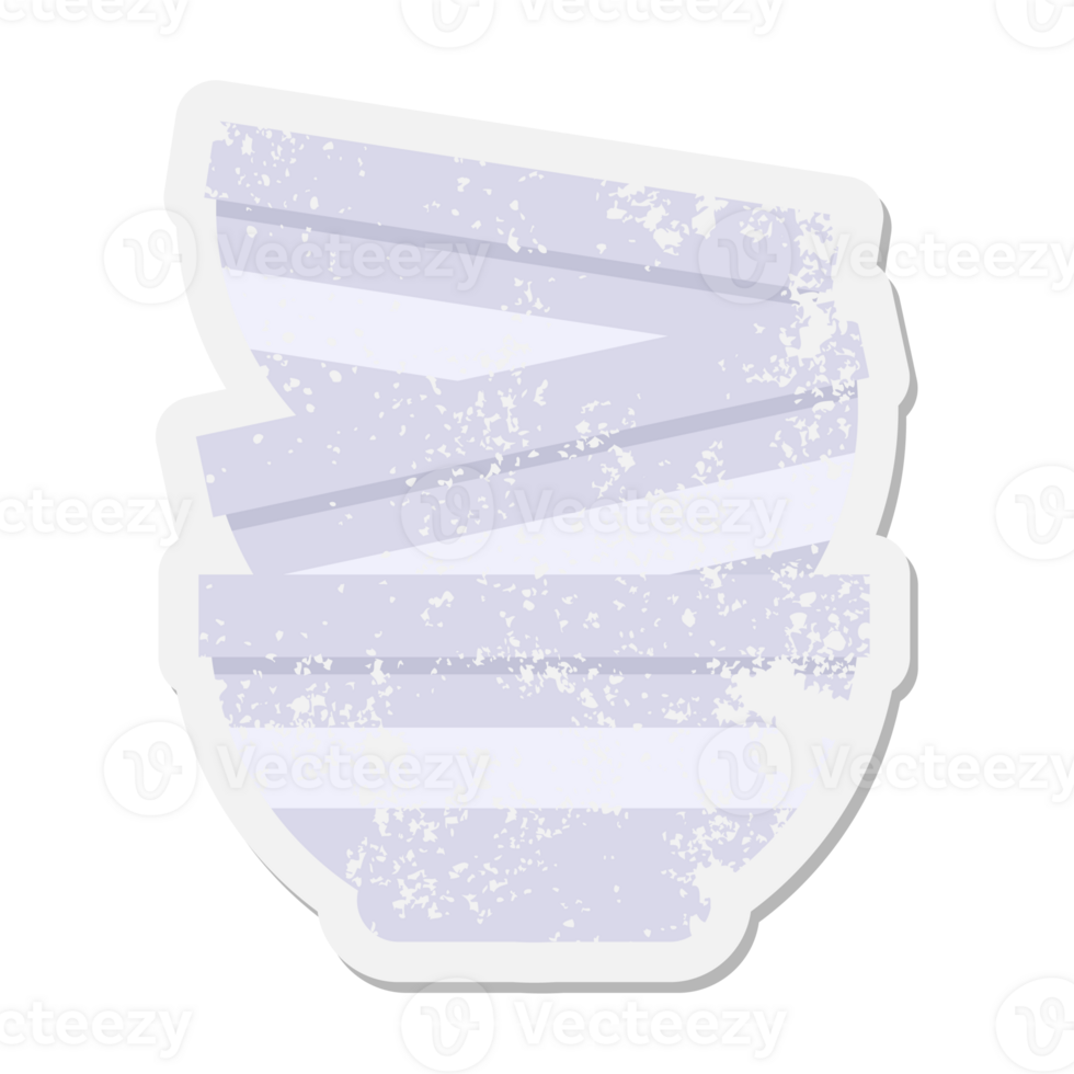 stack of bowls grunge sticker png