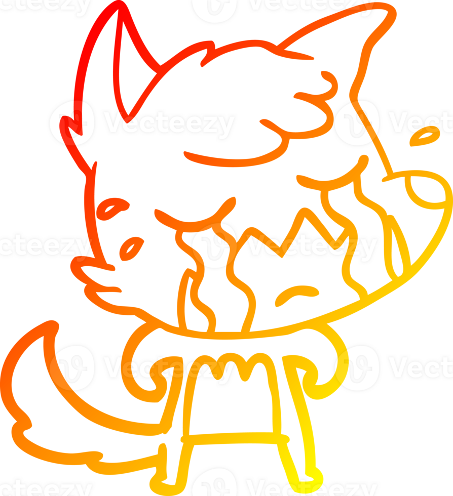 warm gradient line drawing png
