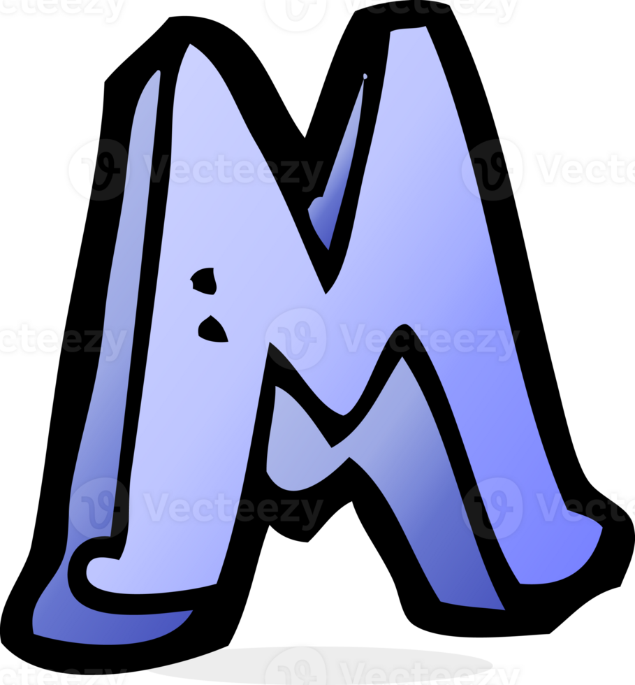 cartoon letter M png