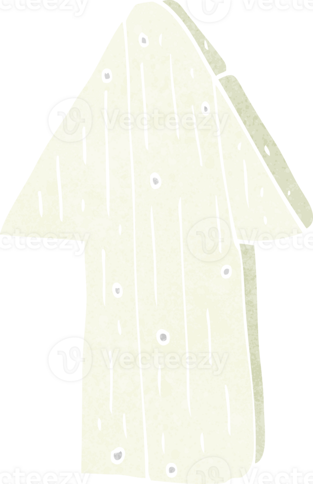cartoon wooden direction arrow png