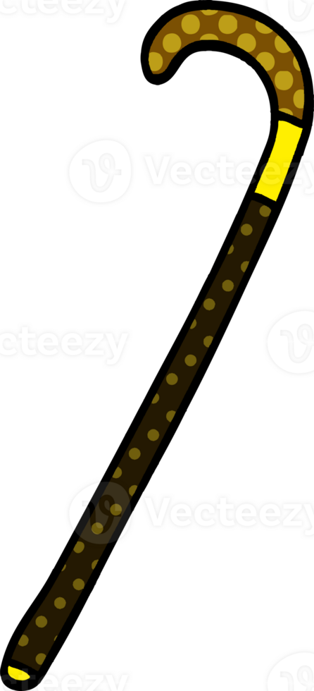 cartoon doodle walking stick png