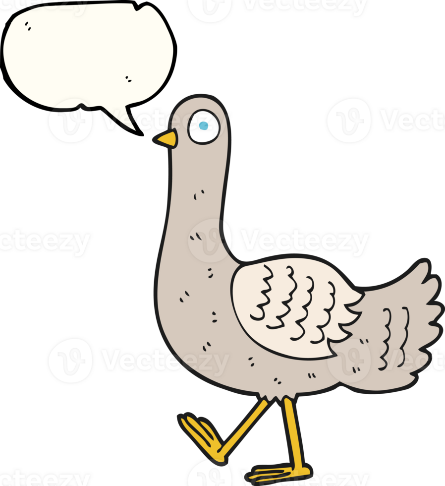 speech bubble cartoon pigeon png