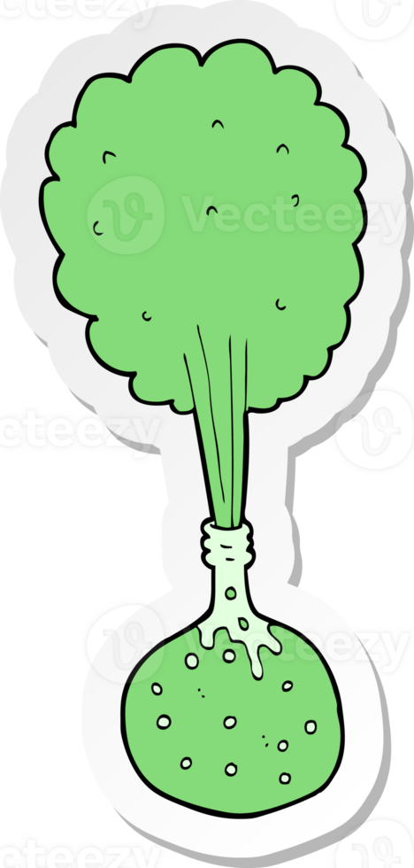 sticker of a cartoon science experiment png