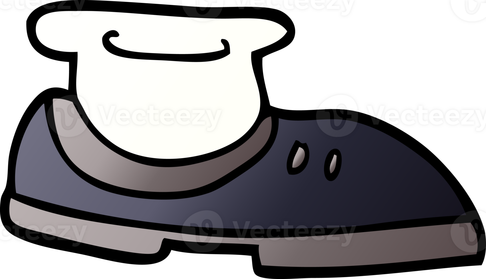 cartoon doodle shoe with sock png