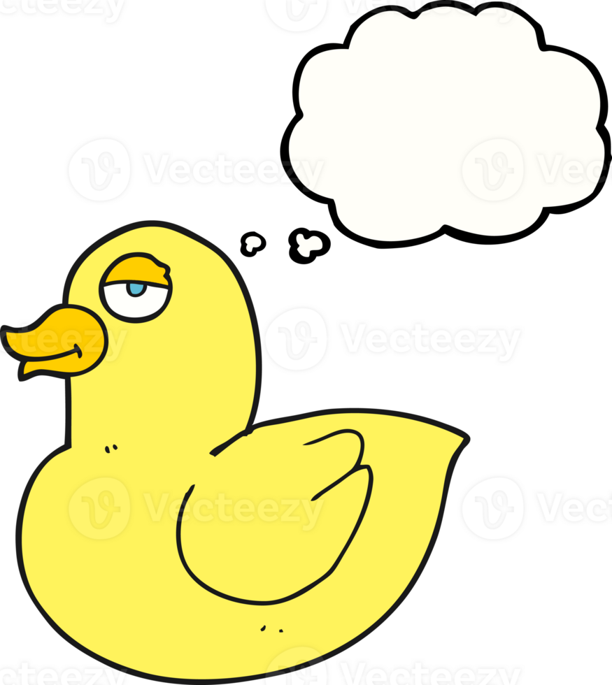 thought bubble cartoon duck png
