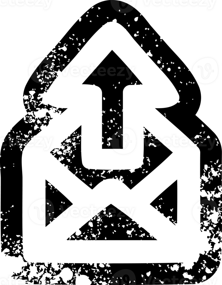 send email distressed icon png