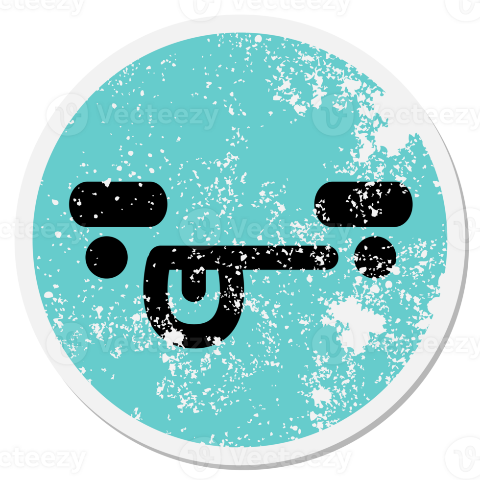 funny expressions with thick eyebrows face circular sticker png