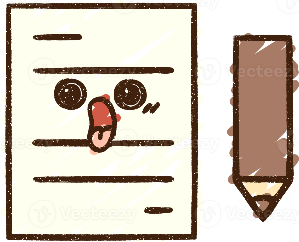 Office Paper Chalk Drawing png