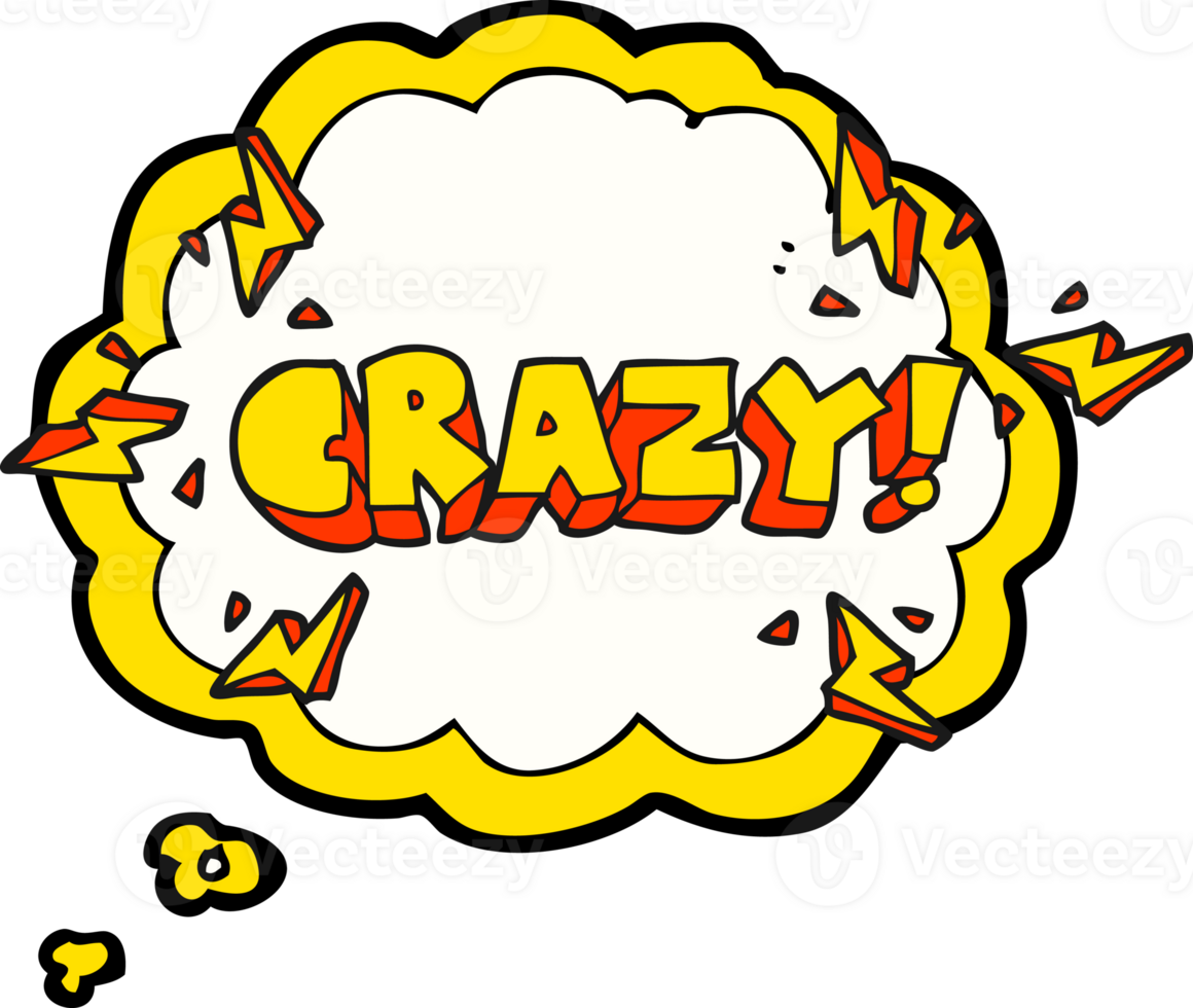 thought bubble cartoon shout crazy png