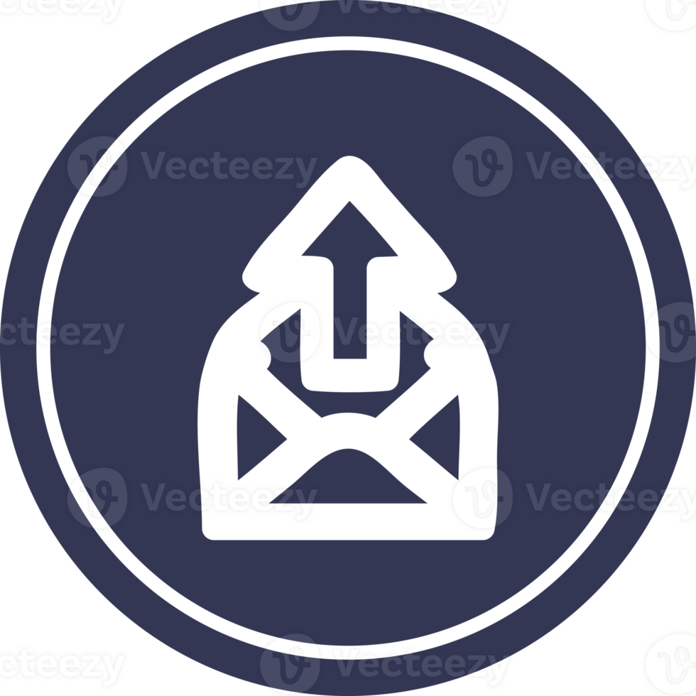send email circular icon png