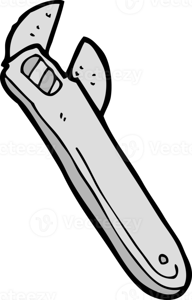 cartoon adjustable spanner png