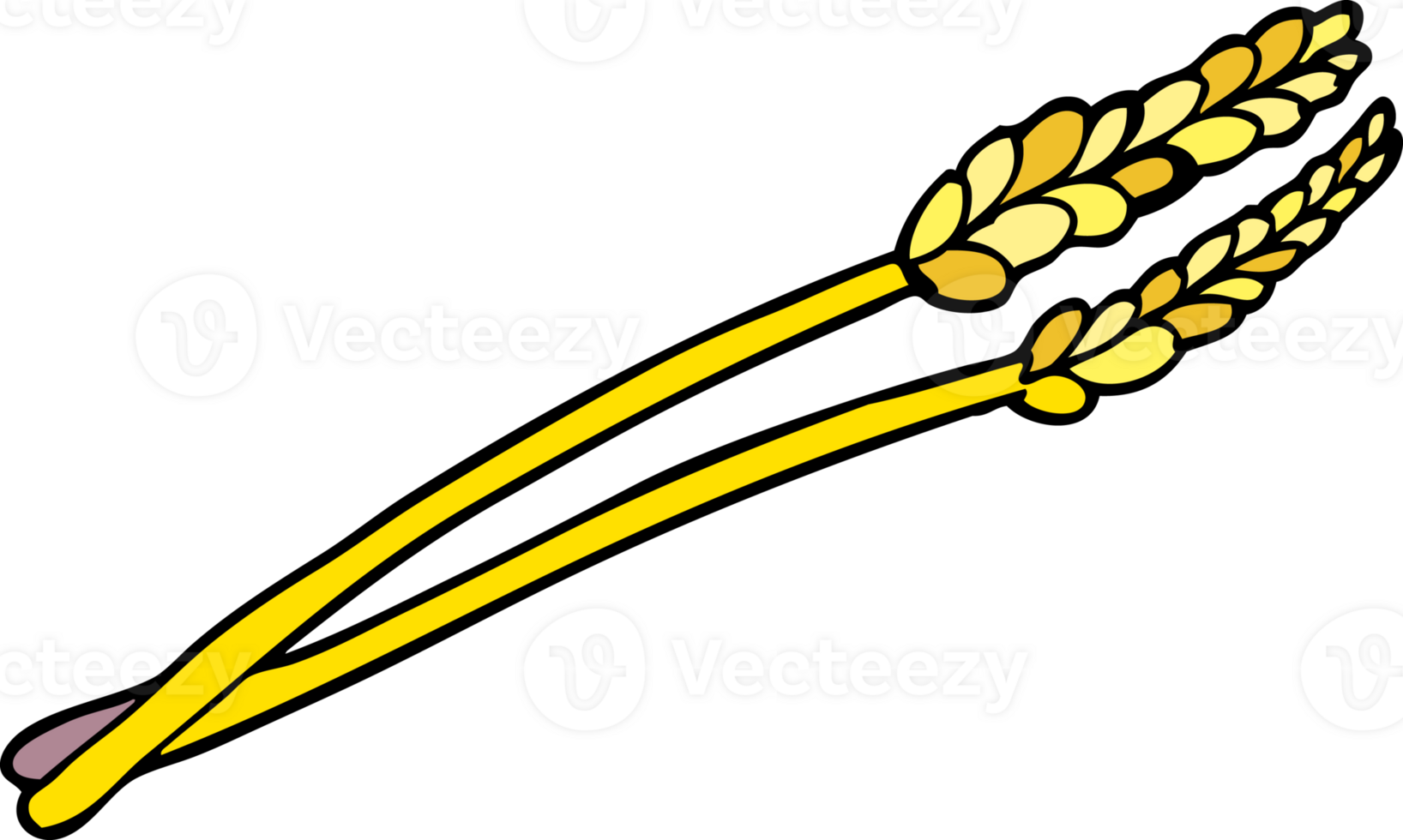 cartoon doodle wheat png
