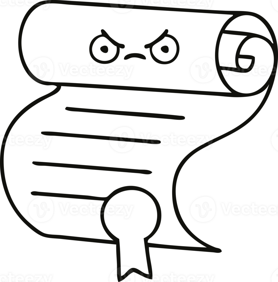 line drawing cartoon contract png