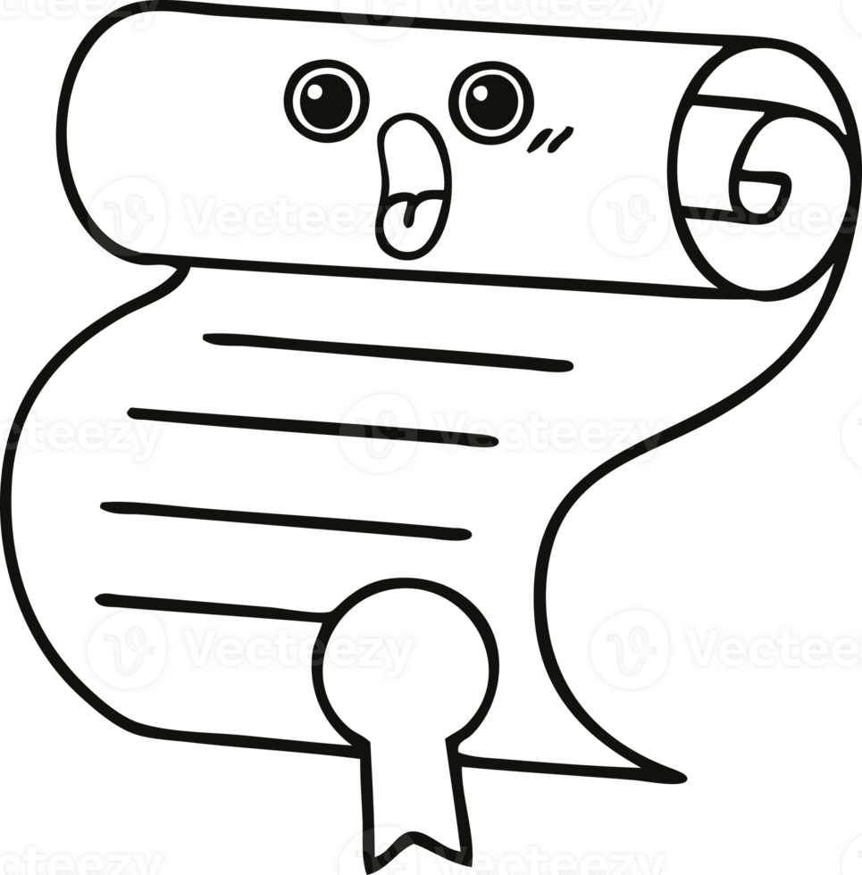 line drawing cartoon contract png