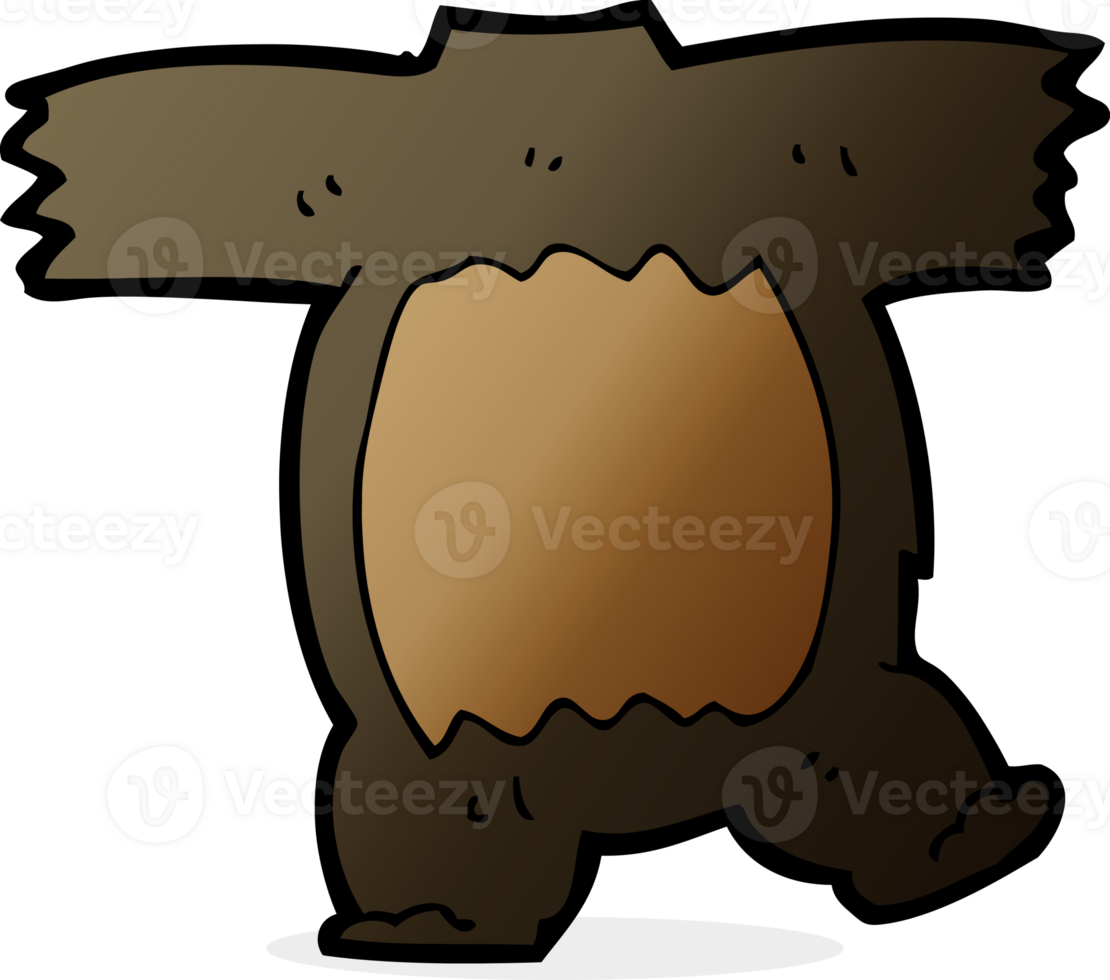 cartoon black bear body mix and match cartoons png