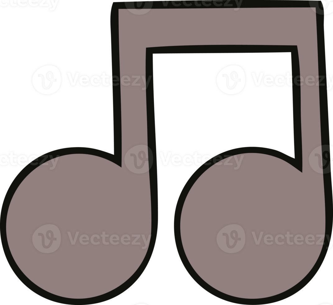 cute cartoon musical note png