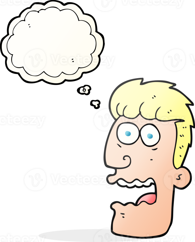 thought bubble cartoon shocked man png