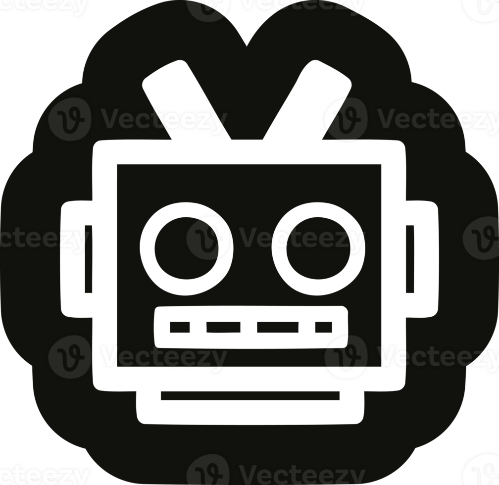 robot head icon png