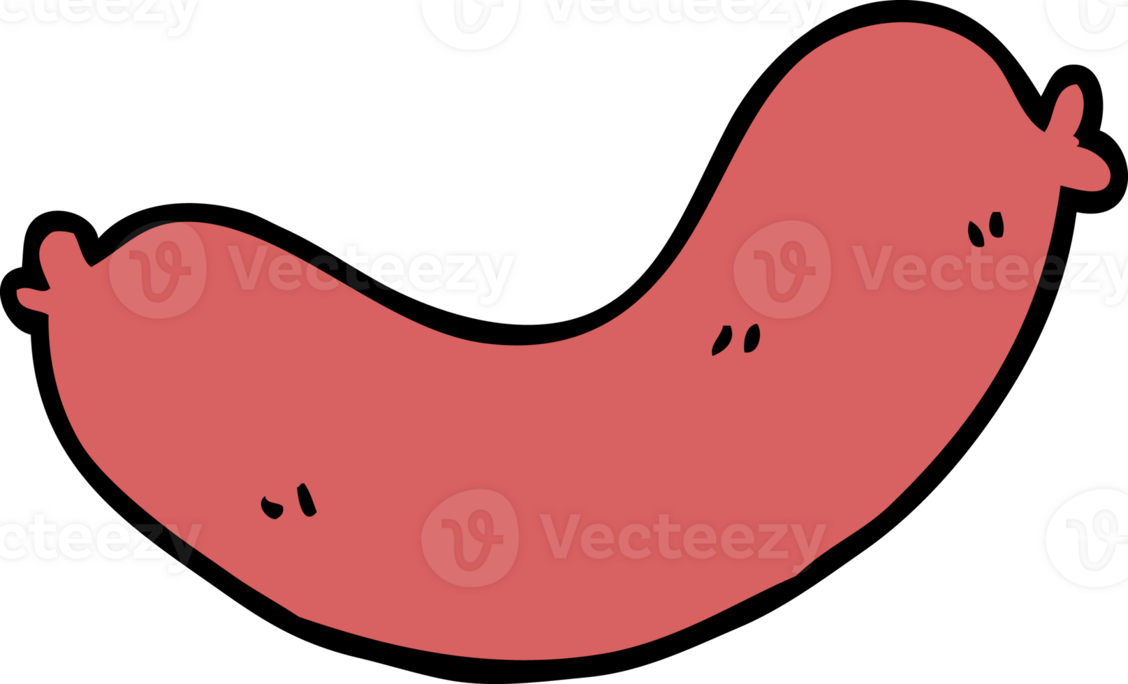cartoon doodle sausages png