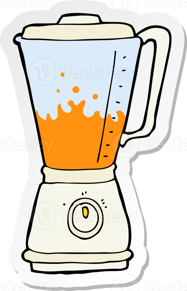 sticker of a cartoon juice blender png