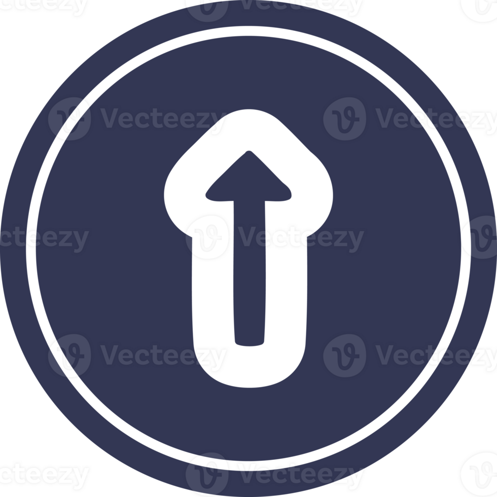 ícone circular de seta apontando png