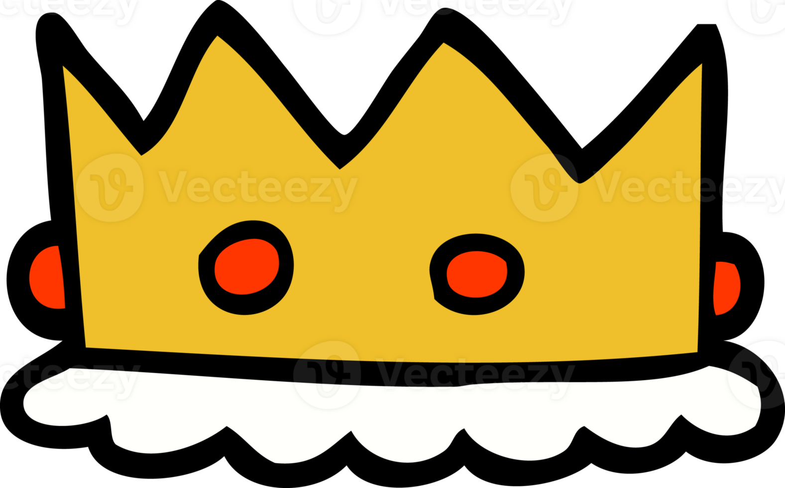 cartoon doodle royal crown png