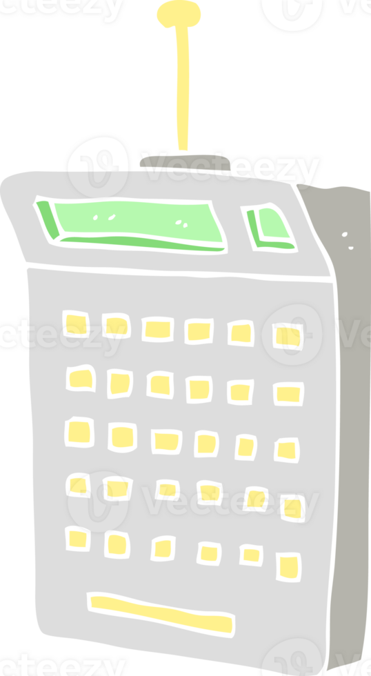 flat color illustration of a cartoon science equipment png
