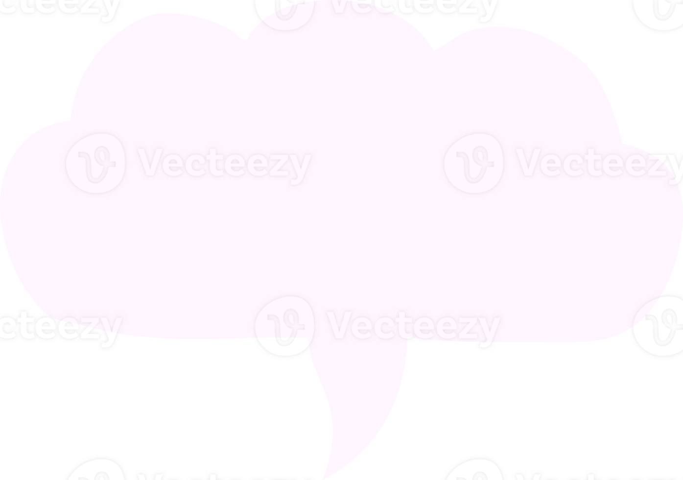 cartoon doodle cloud speech bubble png