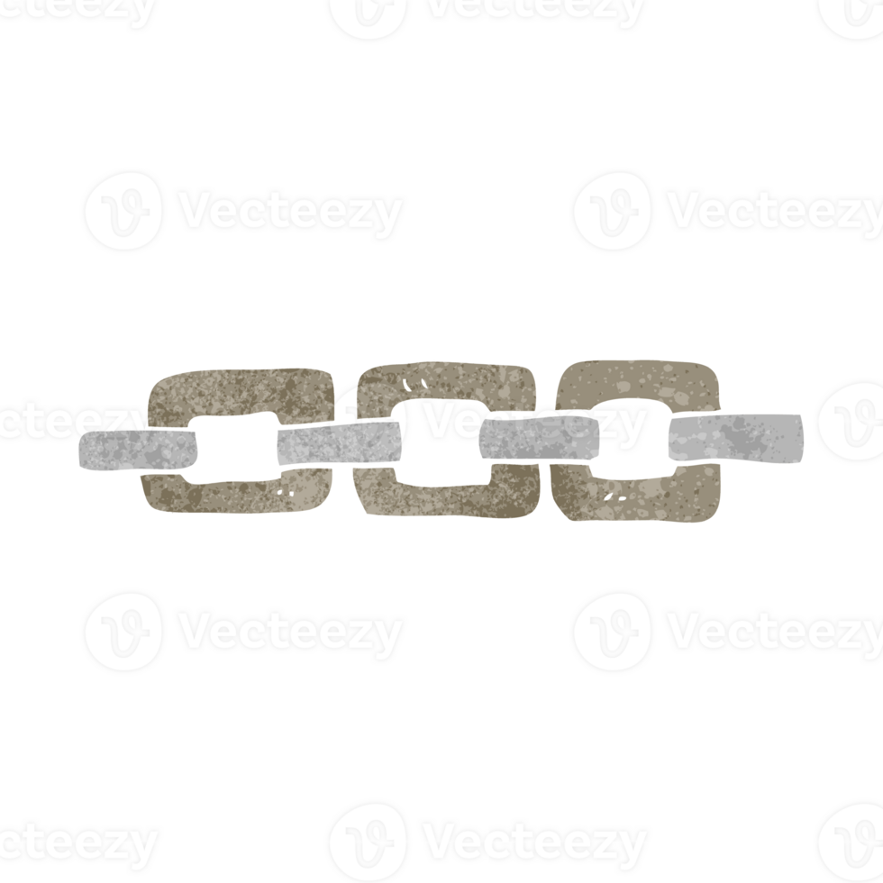 retro cartoon chain png