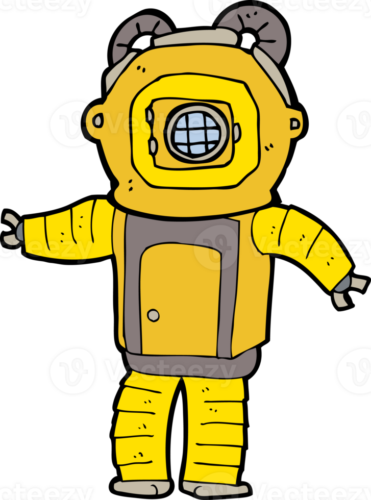 cartoon deep sea diver png