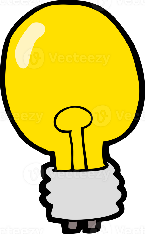 cartoon electric light bulb png
