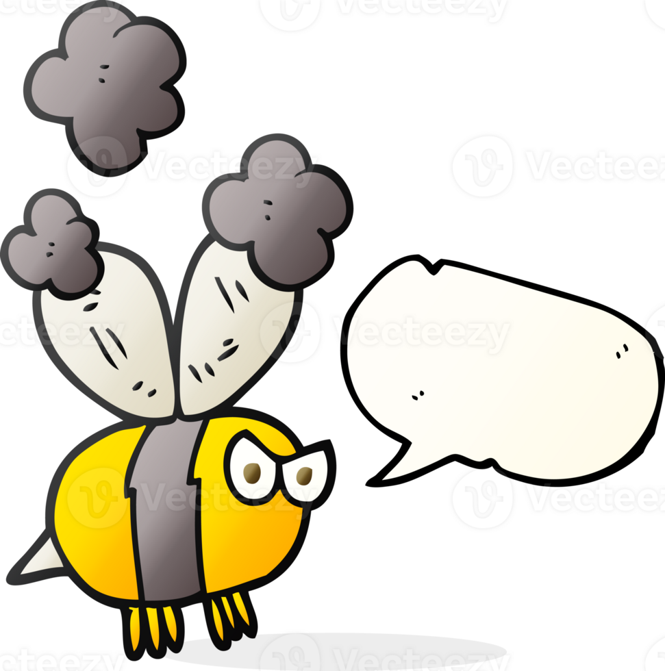 speech bubble cartoon angry bee png