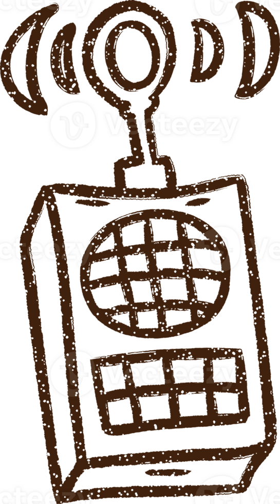 Walkie Talkie Charcoal Drawing png