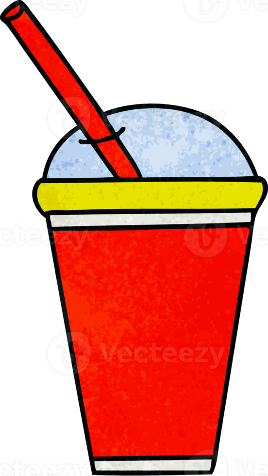 quirky hand drawn cartoon soft drink png