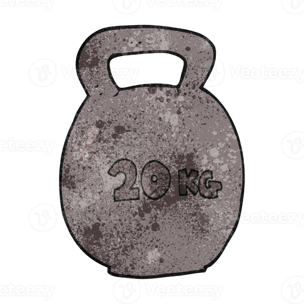 texturerad tecknad serie 20 kg vattenkokare klocka png