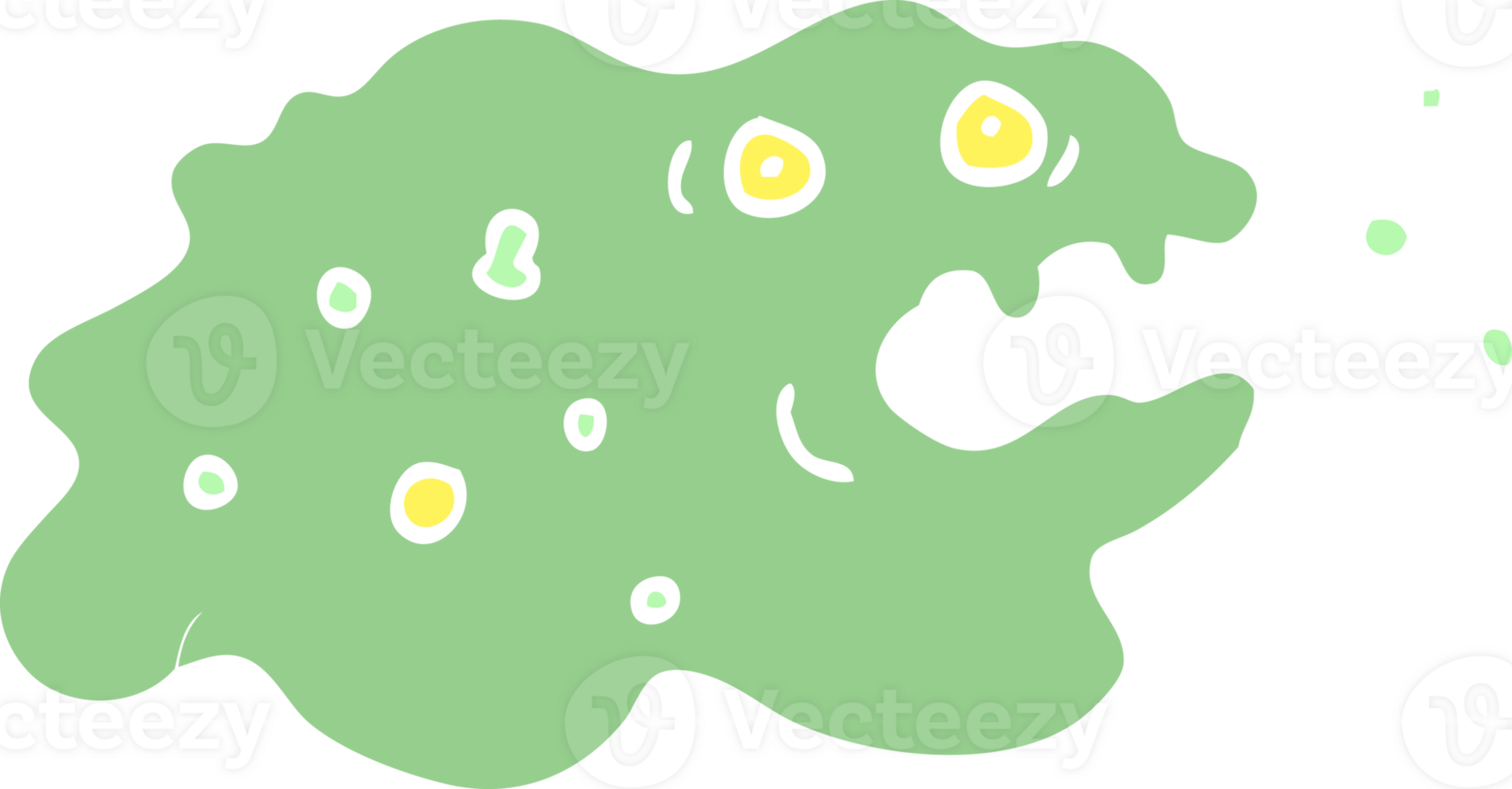 flat color illustration cartoon germ png