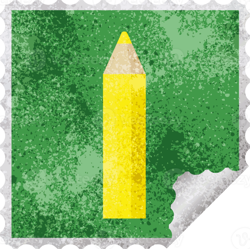 yellow coloring pencil graphic png illustration square sticker stamp