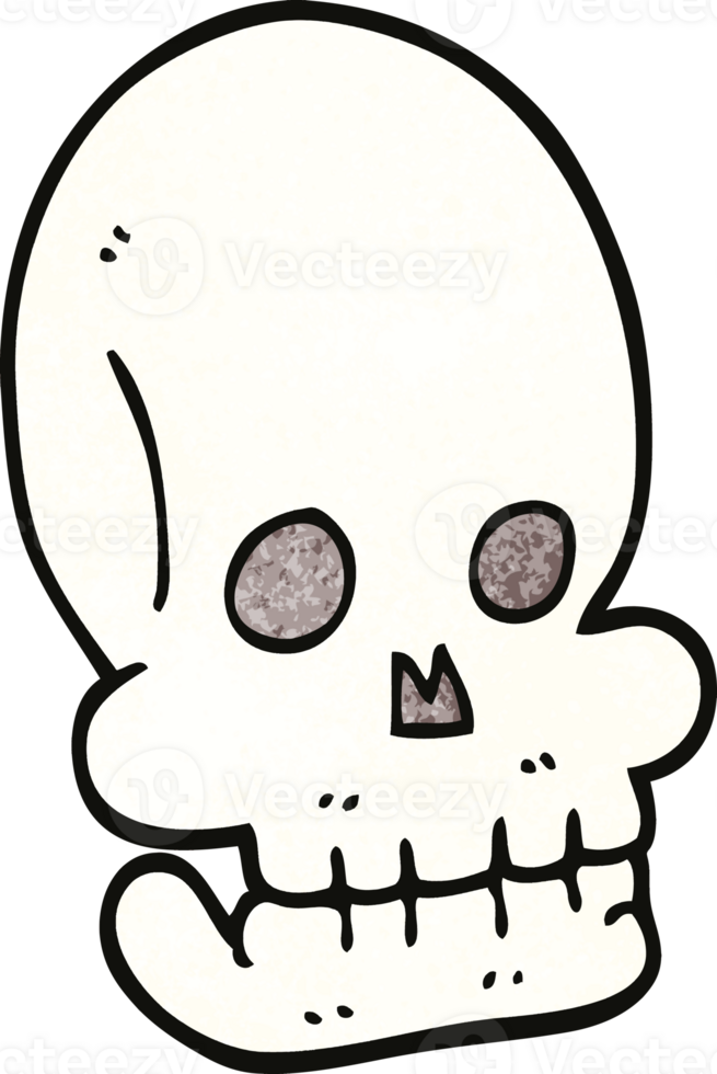 cartoon doodle funny skull png