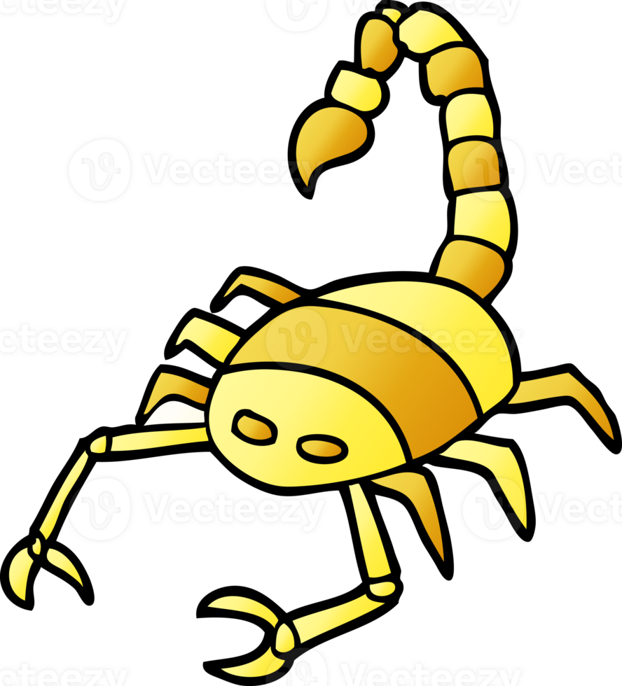 cartoon doodle of a scorpion png
