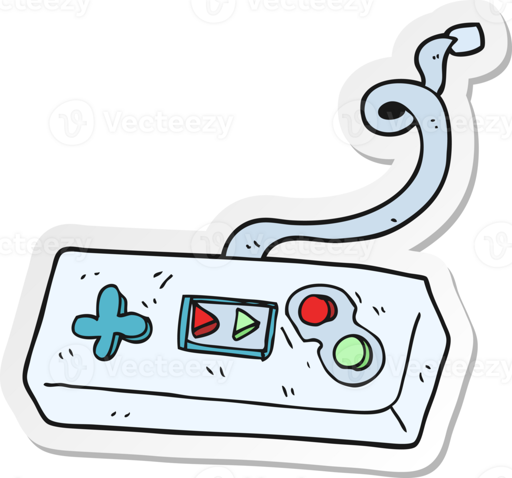 sticker of a cartoon game controller png