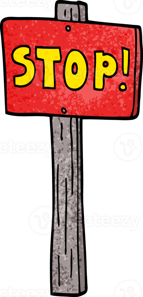 Cartoon-Doodle-Straßenschild png