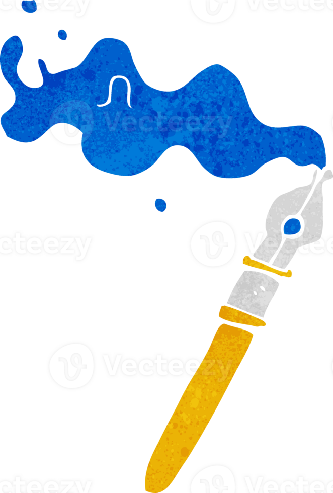 cartoon fountain pen png
