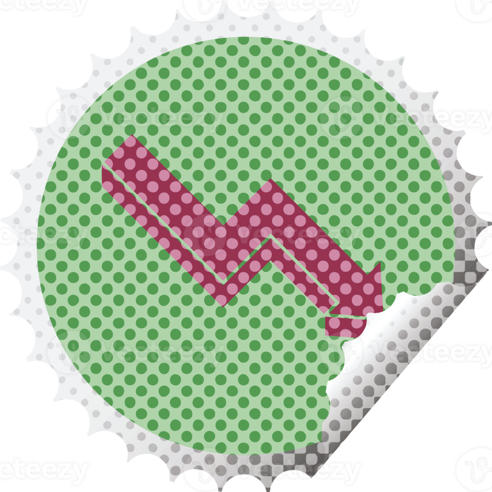 performance arrow circular peeling sticker png