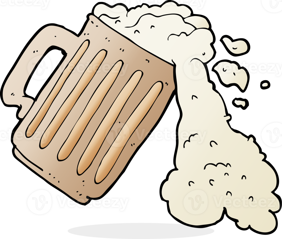cartoon mug of beer png