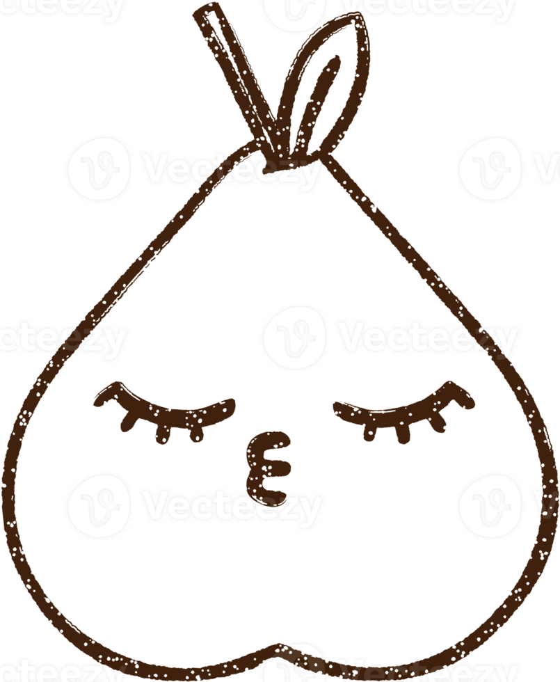 disegno a carboncino di pera png