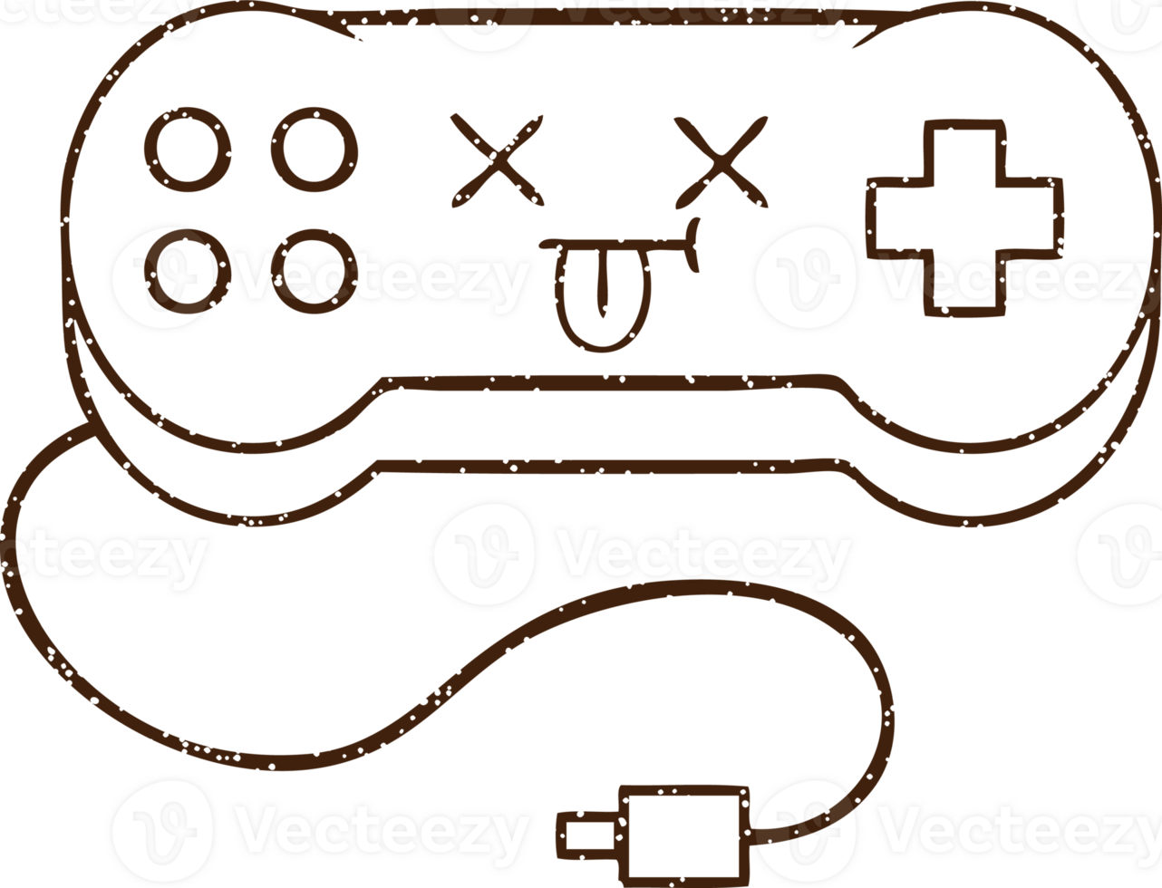 Dead Controller Charcoal Drawing png