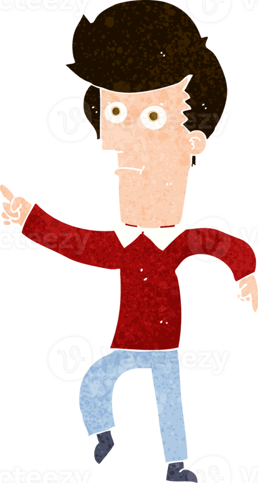 cartoon man pointing png
